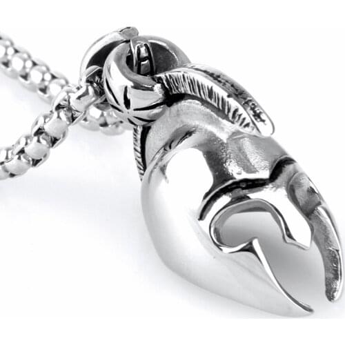 Biker Stainless Steel Silver Color Link Chain Cool 3D Helmet Men Punk Jewelry Pendant Necklace Free Box Chain 24'' Fashion Gift