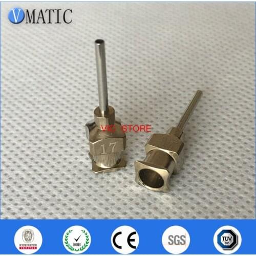 Free Shipping 0.5'' Tip Length 17G All Metal Tips Blunt Stainless Steel 12Pcs Glue Dispensing Syringe Needle Tips 1/2 Inch