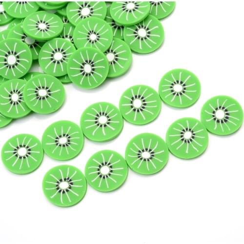 20mm 30Pcs/Lot Round Fruit Shape Polymer Clay Beads Polymer Clay Spacer Loose Beads For Jewelry Making Accessories Without Hole