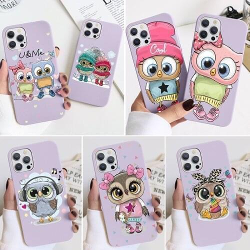Owl Phone Case for Huawei P30 P40 P20 Lite Pro Honor 9X 10 8X 8A 9A 10i 20i Mate 20 10 Lite Y7 Y9 Y6 Case Soft TPU Cover Bags