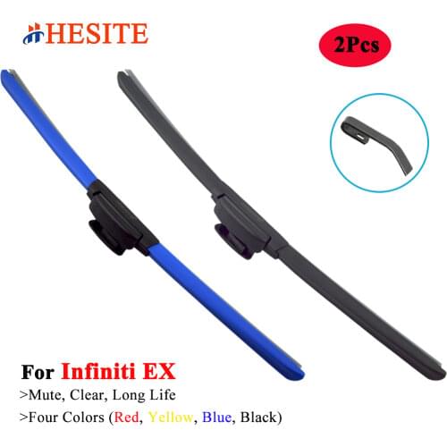 HESITE 2020 Newest Colorful Windshield Wiper Blades For Volkswagen VW Buick Chevrolet Cadillac Ford Fiat Lada Frameless Wipers