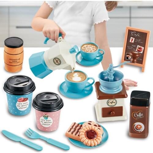 Childrens Play House Toy Simulation Coffee Snack Afternoon Tea Set
