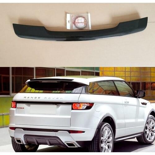For Range Rover Evoque Rear Roof Spoiler Wing ABS Bright black Unpainted Primer 2010-2015