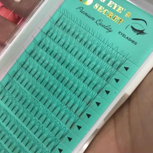 Premade Fans Volume Lashes Handmade Semi Permanent Eyelashes Extension luxury Classic Pre-Fanned Lashes Extension Free Shipping