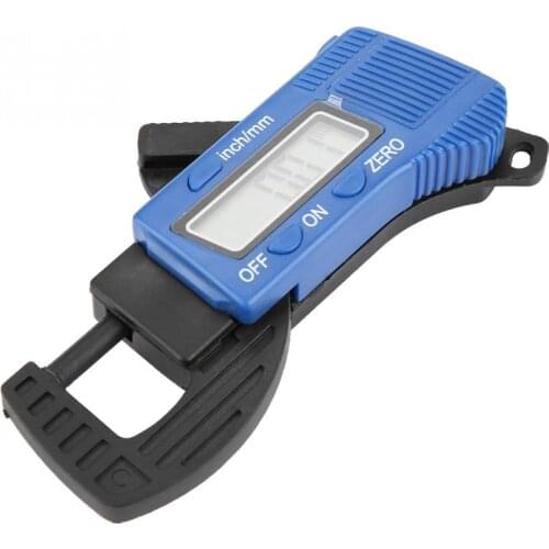 Thickness Tester Bule Portable Digital Thickness Gauge Paper Jewelry Meter Measure Tool w/ Large LCD Screen Thickness Gauge