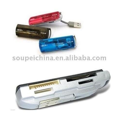 L usb 2.0 ALL in One Card Reader Support SD/MS pro Duo/Micro SD/M2/SDHC