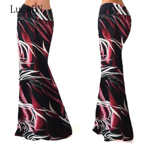 LuckBN Pencil Skirts With Flowers