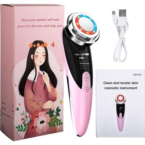 Facial Massage Beauty Equipment Ultrasonic Introduction Radio Frequency Mesotherapy Electroporation Wrinkle Removal