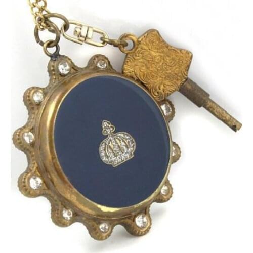 DHL Shipping Copper Case with Key Crown Back Mechanical Pocket Watch Steampunk Roman Dial Mens Watches Christmas Gift Watch