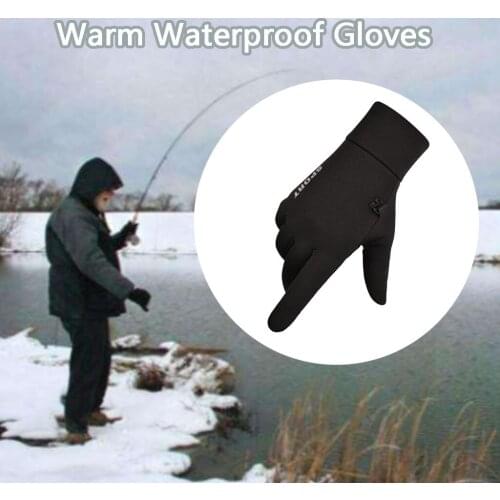 Mens Winter Warm Gloves Waterproof Gloves Winter Gloves Touchscreen for Cycling Breathable Male Motorcycle Riding Gloves