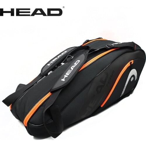 New Large Capacity Original HEAD Tennis Bag 6-9 Tennis Racquets Bag Padel Raquete Badminton Squash Bag Tennis Racket Backpack