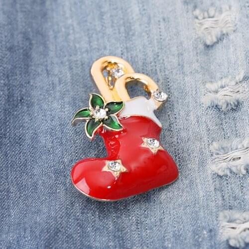 2019 Latest Christmas Stock Brooch Pin Cute Personality Design Brooch Denim Hat Hat Decoration Best Christmas Gift For Friends F