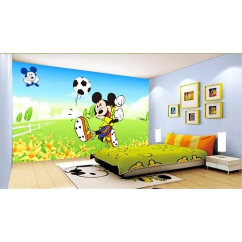 The custom papel de parede,Cartoon mouse cartoon children background wall,living room sofa TV wall children bedroom wall paper