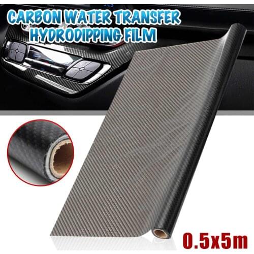 0.5x3m/5m/10m Water Transfer Printing Film Hydrographic Film Hydro Dip Carbon Fiber Dipping Films Car Moto Decorative Stickers