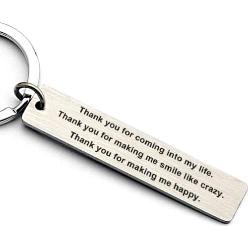 Valentines Day Gift Thank You Letter Keychain Love Gift Small Gift Anniversary Present For Girlfriend Boyfriend Present