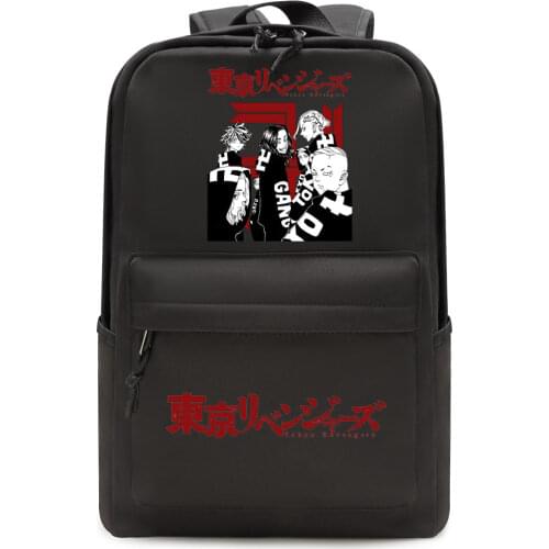 Tokyo Avengers Anime Backpack For Teenagers Student School Bag Shoulder Travel Bag Laptop Bag