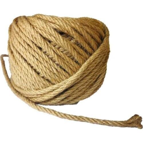 6mm Natural Jute Rope Twine Rope Hemp Twisted Cord Macrame String DIY Craft Handmade Decoration Pet Scratching