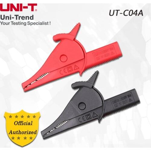 UNI-T UT-C04A Through hole alligator clip; for UT233, UT533, UT501, UT502, UT502A, UT595, UT805A, UT243, etc