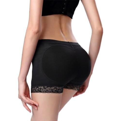 Ladies Net Yarn Breathable with Padded Buttock Panties Fake Butt Hip Pants Fashion Body Shaping Pants for Women