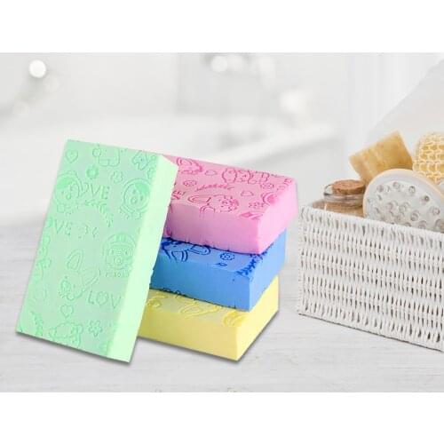 1 pcs Bath Sponge Body Dead Skin Remover Exfoliating Massager Cleaning Soft Shower Brush For Kids Adults Bathroom Supplies