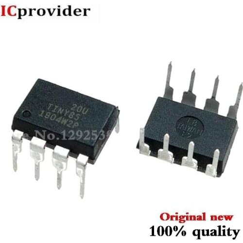 2pcs/lot ATTINY85-20PU 20U TINY85 ATTINY85-20 DIP-8 New original