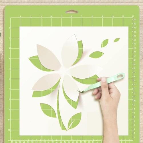 1pcs Replacement Cutting Mat Adhesive Mat with Measuring Grid for Silhouette Cameo Cricut Explore Plotter Machine 12X12 inches