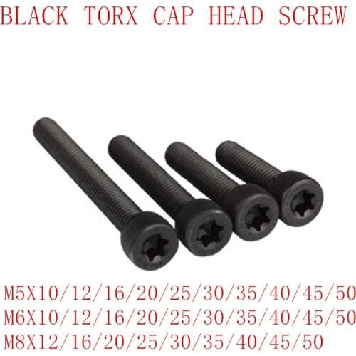 10pcs/lot M5 M6 M8*10/12/16/20/25/30/35/40/45/50 Alloy steel grade 12.9 torx cap head screw