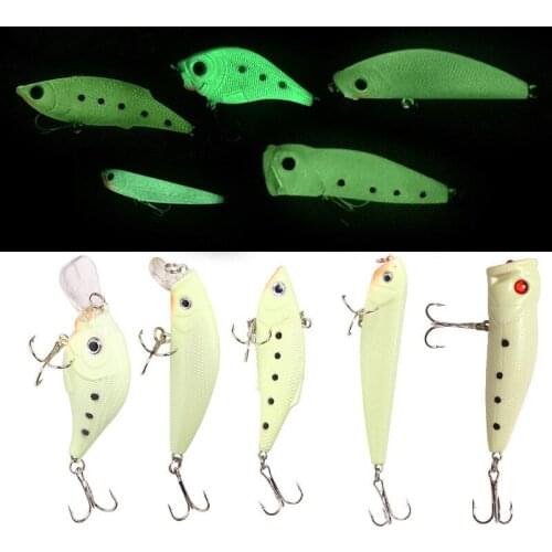 5PCS/High Quality Unpainted Fishing Lure Minnow Fishing Lure Crank