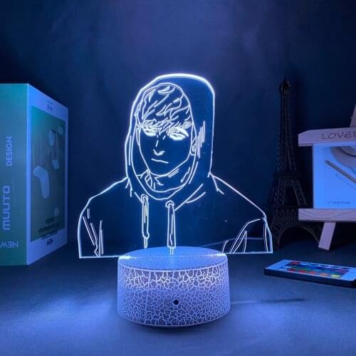 Acrylic LED Lamp Anime Figure Killing Stalking Manga Oh Sangwoo Led Night Light for Bedroom Decor Gift Nightlight
