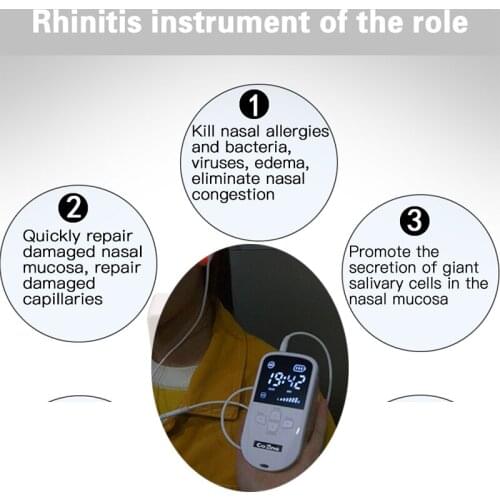 COZING Nose Health Care Machine Nose Rhinitis Sinusitis Cure Therapy Massage Hay Fever Low Frequency Pulse Laser