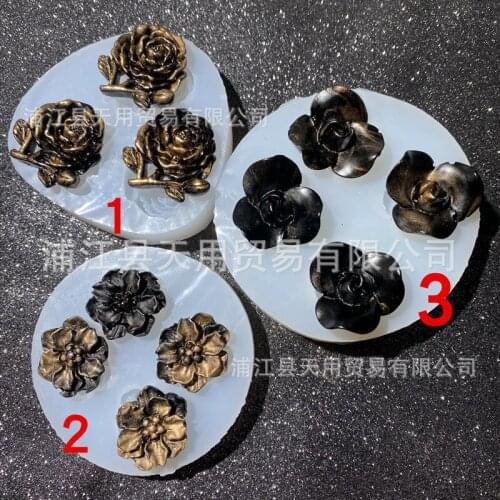 Flower drop mold diy drop pendulum decoration keychain accessories 2020