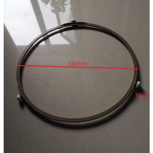 24.2cm diameter Microwave oven parts glass plate swivel ring with wheel 1.7cm