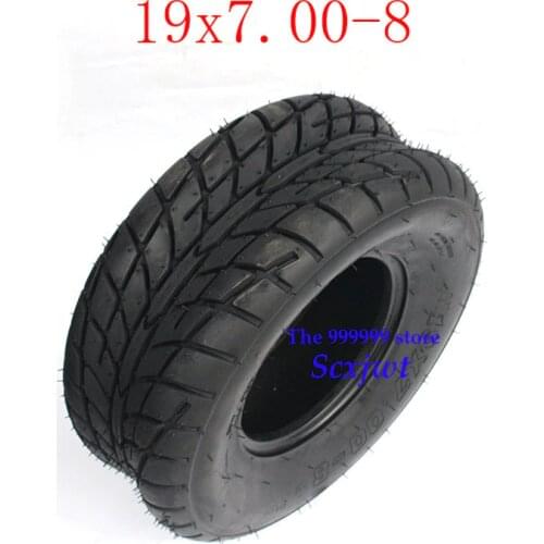 2PCS Hot Sale High Performance GO KART KARTING ATV UTV Buggy 19X7.00-8 Inch Wheel Tubeless Tyre Tire