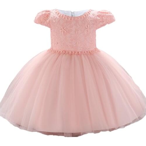 Baby Girls Flower Party Dress Infant Kids 1 Year Girl Baby Birthday Christmas Dress New Year Toddler Girl Princess Lace Dresses