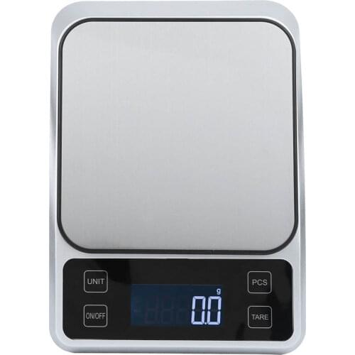 5kg/0.1g Multifunction Stainless Steel Digital Kitchen Scale Electronic Food Weight Scale for Cooking Baking