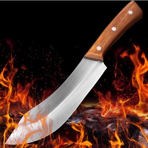 Gyuto Slicing Knife Kitchen Cooking Knife Outdoor Scimitar Slaughter Fish Knife Kitchen Wild Survival Camping Kitchen Knife