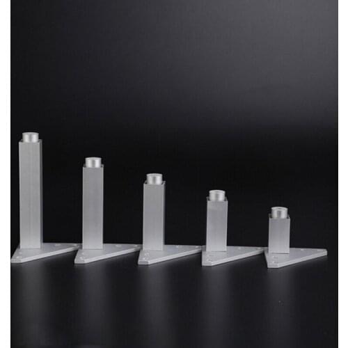 Aluminum Metal Furniture Legs Cabinet Feet Table Adjustable Triangle Base with Screws For Table Sofa Bed Cabinet