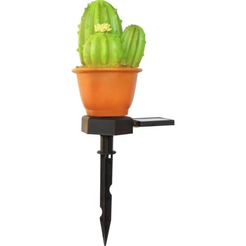 Skillful Manufacture Solar LED Lawn Lamp Superior Quality Cactus Shape Spike Light for Outdoor Garden Yard Ground Lamp
