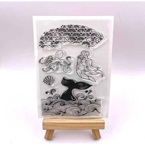 KLJUYP Ocean Goddess Clear Stamps Scrapbook Paper Craft Clear stamp scrapbooking0301