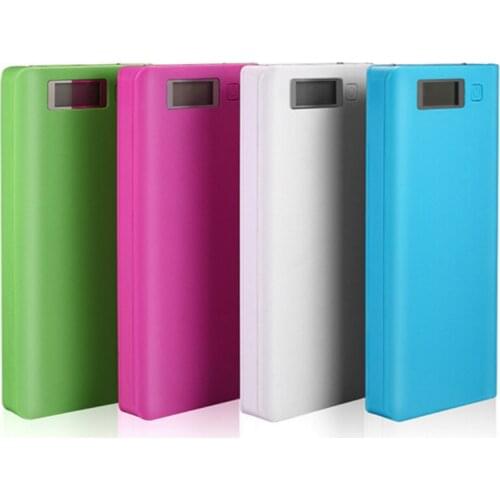 8x18650 Battery Box Power Bank Charger Holder Plastic Shell Case DIY Kit 18650 Cell LCD Display USB Port Without Battery
