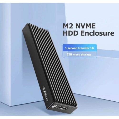 Orico LSDT M.2 Solid State Drive Mobile Case HDD Case with USB Cable Pouch New M2PV-C3 10/5Gbps M.2 NVME SSD Enclosure Type-C