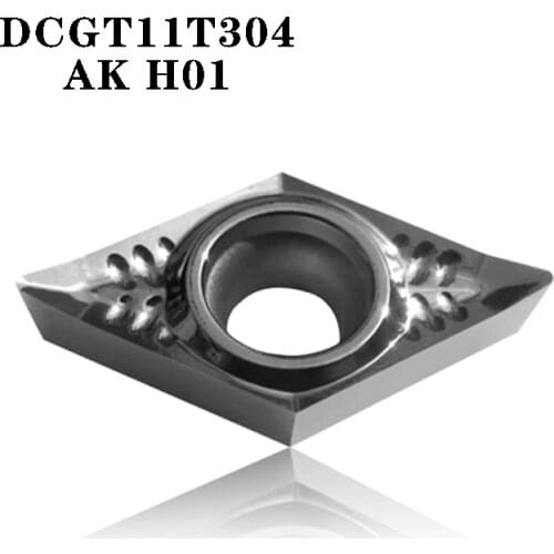 DCGT11T304 AK H01 DCGT 11T304 Aluminum cutter blade Insert Cutting Tool turning tool CNC Tools AL +TIN Alloy wood