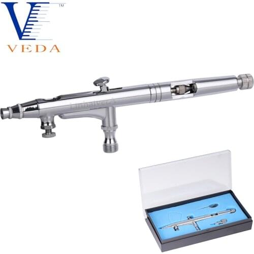 Multi-Purpose Precision Dual-Action Gravity Feed Airbrush 0.3mm Nozzle Spray Gun 0.5cc Airbrush Set Kit For Auto Art Hobby Cake