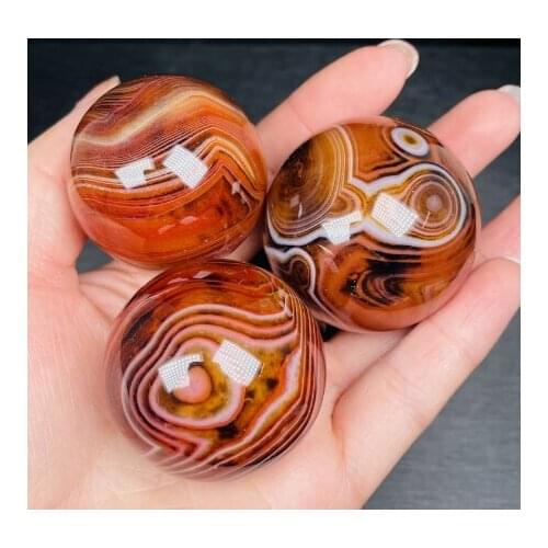 Natural Silk Agate Sphere Mineral Crystals Gemstones Reiki Healing Home Decoration