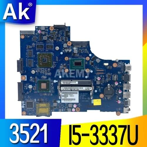AKEMY LA-9104P I5-3337U For DELL INSPIRON 2521 3521 5521 laptop motherboard mainboard NOTEBOOK PC