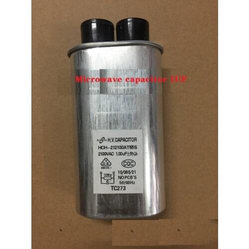 New Microwave Oven High Voltage Capacitor Universal High Voltage Capacitor 1.0UF 2100V Small Insert