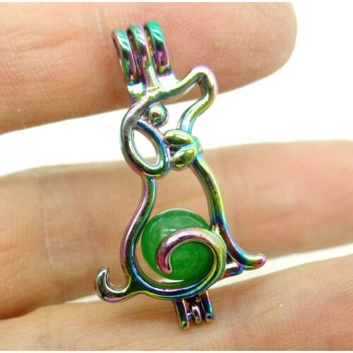 Woman man Natural Stone aventurine Quartz Crystal amethyst Lucky bead Titanium dog Pendant for Diy Jewelry Making necklace1PC