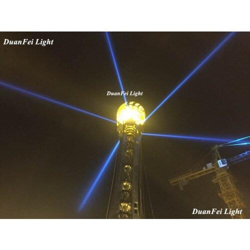 With Flycase Professional Factory Search Light 5000W 7Colors CMY Moving Head Sky Beam