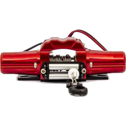 RC Scale Truck Metal Double Motor Electric Winch For 1/10 RC Crawler Car Axial SCX10 Traxxas TRX4 D90 D110 TF2 Tamiya CC01