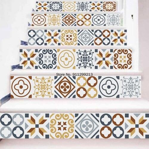 Self-adhesive Removable 3D Stairs Staircase Sticker Vinyl Colorful Landscaping Decoracion Escaleras for Steps Decals Home Decor